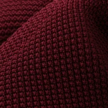 Cravate Tricot Bordeaux — détail matière macro