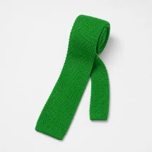 Cravate Tricot Vert Intense — packshot — Costume Privé Paris