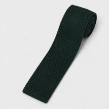 Cravate Tricot Vert Foncé — packshot — Costume Privé Paris