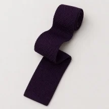 Cravate Tricot Violet Foncé — packshot — Costume Privé Paris