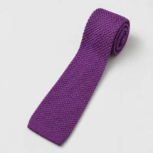 Cravate Tricot Violet — packshot — Costume Privé Paris