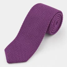 Cravate Tricot Violet — vue alternative finition