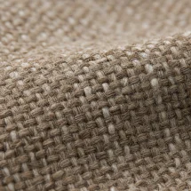 Blazer beige tweed été — détail macro tissu