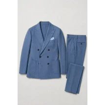 Blazer bleu clair croisé — packshot ensemble