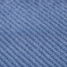 Blazer bleu clair croisé — détail macro tissu