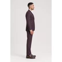 Costume Bordeaux cérémonie — vue profil porté