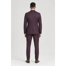 Costume Bordeaux cérémonie — vue de dos porté