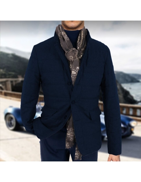 Veste matelassée bleu marine