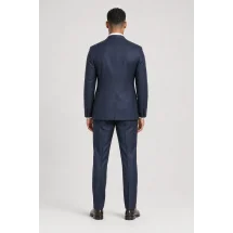 Costume Cérémonie bleu nuit — vue de dos porté