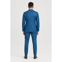 Costume Bleu Turquoise — vue de dos porté