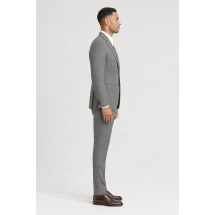 Costume Cérémonie Gris Prince de Galles — vue profil porté