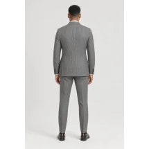 Costume Cérémonie Gris Prince de Galles — vue de dos porté