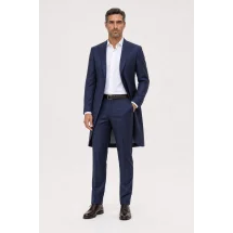 Jaquette Cérémonie Bleu — porté décontracté veste ouverte