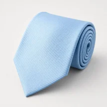 Cravate bleu clair — vue alternative finition