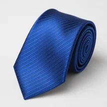 Cravate bleu roi — vue alternative finition