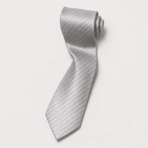 Cravate gris perle — packshot — Costume Privé Paris