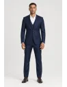 Costume Bleu 3 pièces — porté face — sur mesure — Costume Privé Paris