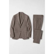Costume Marron Pied de Poule — packshot ensemble