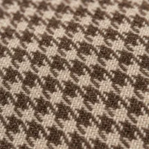 Costume Marron Pied de Poule — détail macro tissu