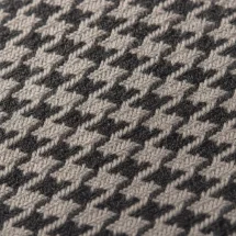 Costume Gris Pied de Poule Clair — détail macro tissu