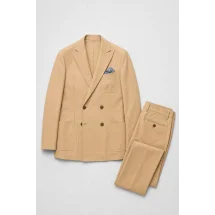 Blazer Beige Sable Croisé — packshot ensemble