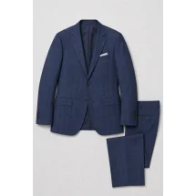 Costume Bleu carreaux foncés — packshot ensemble