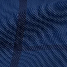 Costume Bleu carreaux foncés — détail macro tissu