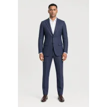 Blazer Bleu caviar — porté face — sur mesure — Costume Privé Paris