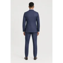 Blazer Bleu caviar — vue de dos porté