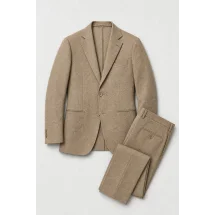 Blazer Marron Chevrons — packshot ensemble