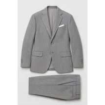 Costume Gris clair Flanelle Rayures — packshot ensemble