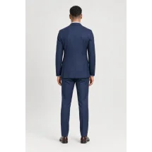 Costume Bleu faux-uni — vue de dos porté