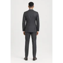 Costume Gris Anthracite fil à fil — vue de dos porté