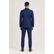 Costume Bleu intense faux-uni — vue de dos porté