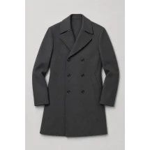 Manteau Caban Gris anthracite Laine & Cachemire — packshot ensemble