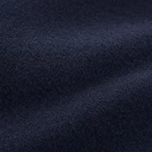 Manteau Caban Bleu Intense Laine & Cachemire — détail macro tissu
