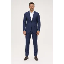 Smoking Bleu moyen — porté face — sur mesure — Costume Privé Paris