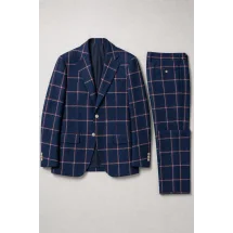 Blazer Bleu Carreaux — packshot ensemble