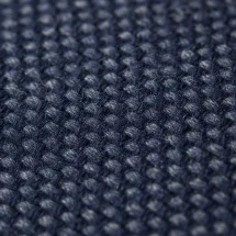 Blazer Bleu natté — détail macro tissu