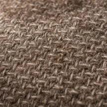 Blazer Marron Natté — détail macro tissu