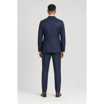 Costume Bleu Flanelle — vue de dos porté