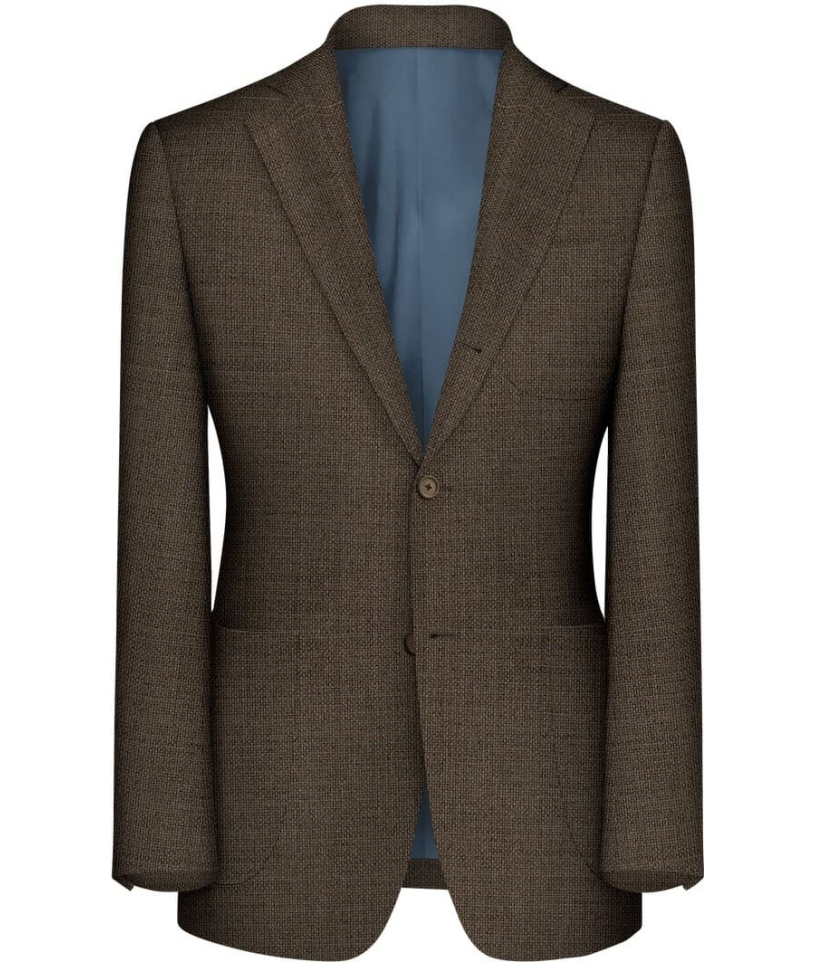 Veste marron brun nattée