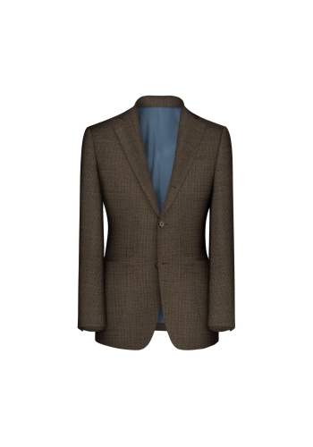 Veste marron brun nattée