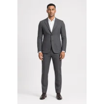 Blazer Gris Bouclé — porté face — sur mesure — Costume Privé Paris