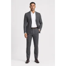 Blazer Gris Bouclé — porté décontracté veste ouverte