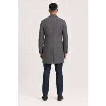 Manteau Gris Anthracite — vue de dos porté