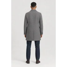 Manteau Gris — vue de dos porté