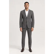 Costume Gris Caviar — porté face — sur mesure — Costume Privé Paris