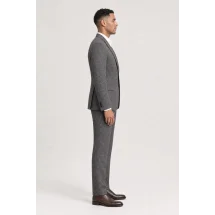 Costume Gris Caviar — vue profil porté