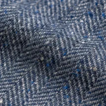 Blazer Bleu Clair Tweed Eté — détail macro tissu